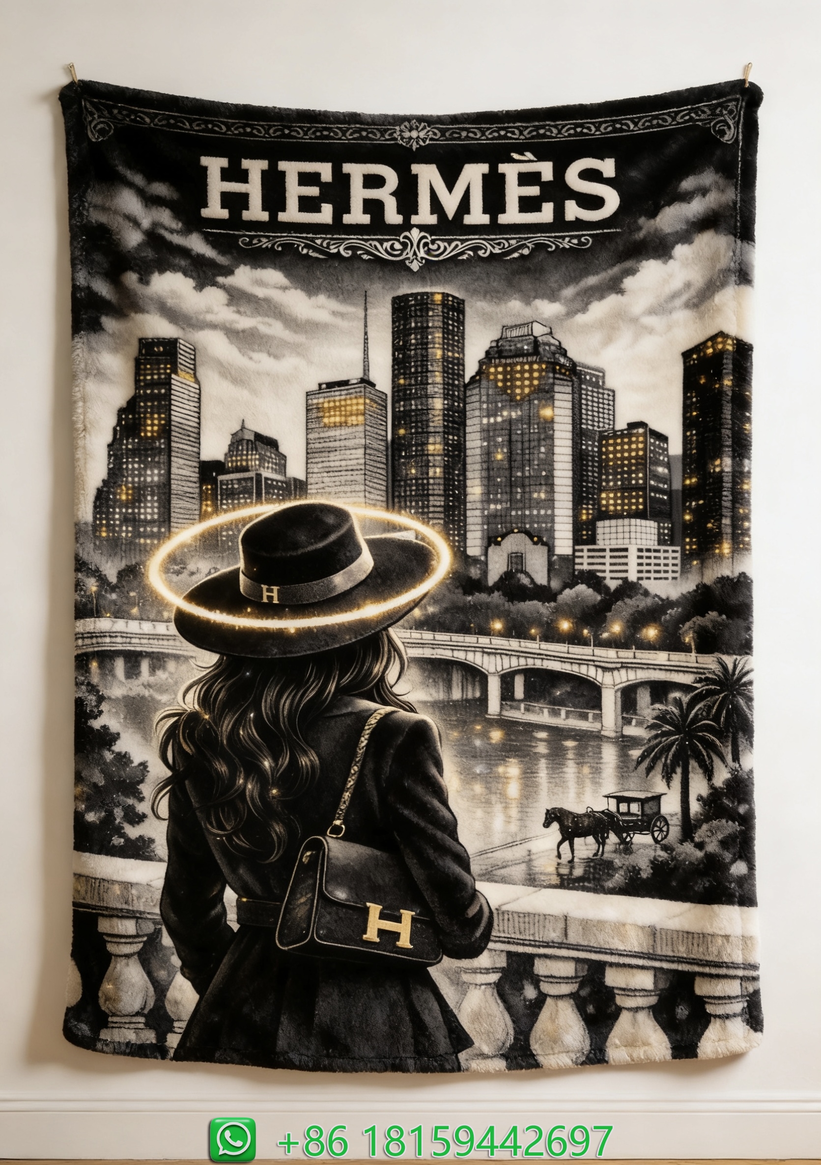 Hermes Throw Blankets